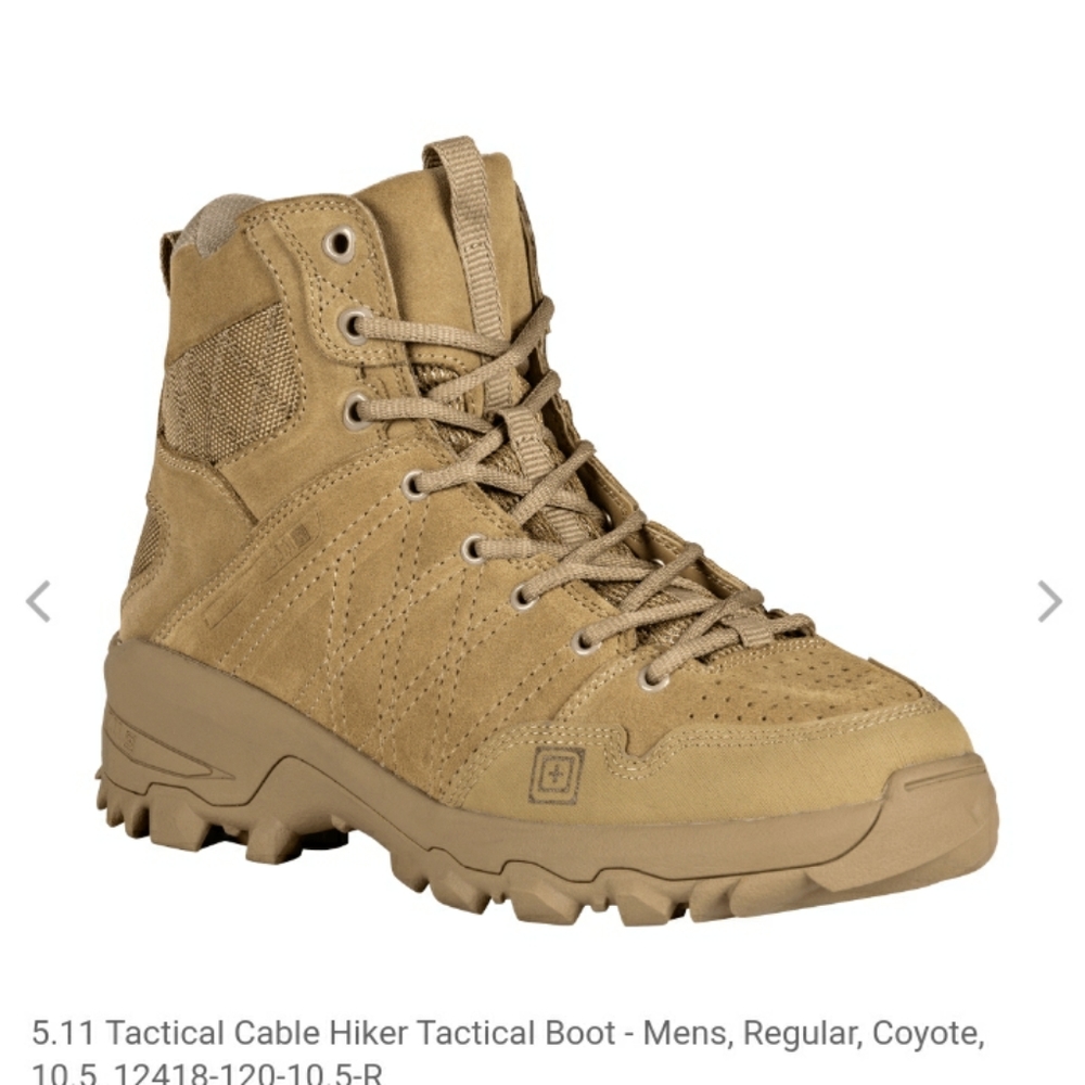 5.11 Cable hiker tactical boot, Mens 4, womens 5.5